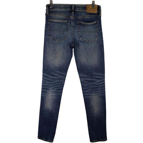 American Eagle AE Jeans Mens Size 29x32 Airflex Skinny Blue Skate Stretch - Picture 3 of 13